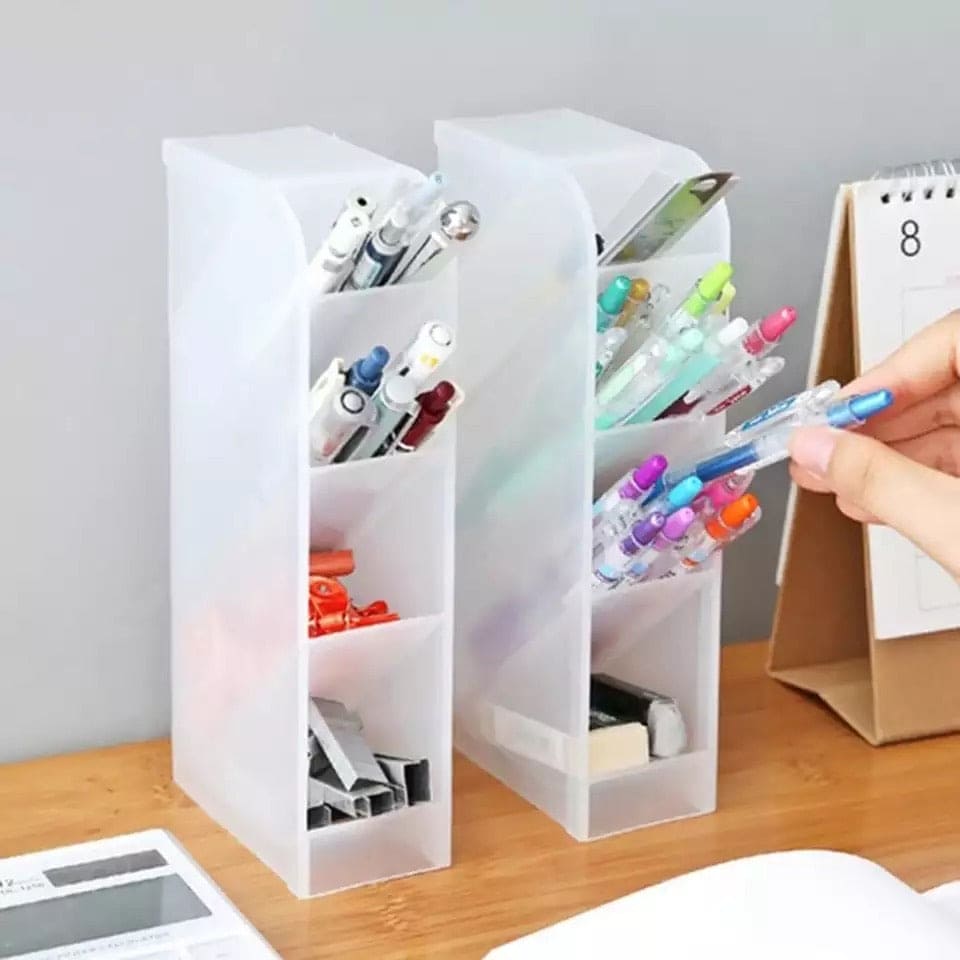Plastic Pen Holder, Cosmetic Organizer Box, Storage Container Case Plastic Pen Holder, Cosmetic Organizer Box, Storage Container Case